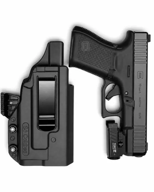 COLDRE POLÍMERO VELADO INTERNO UNIVERSAL PARA PISTOLA COM LANTERNA MINI SOCOLDRES