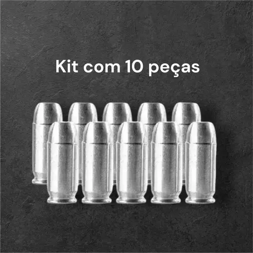 MUNIÇÃO MANEJO INERTE CAL. 45 ACP SNAP CAPS MBT ALUMÍNIO 10un