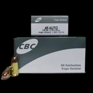 MUNIÇÃO CBC .45 ETOG 230GR 50un
