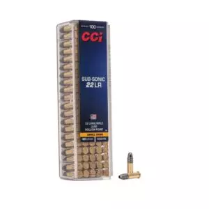 MUNIÇÃO CCI .22 LR SUBSONIC 40GR 100un