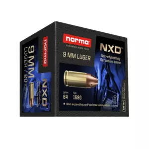 MUNIÇÃO NORMA 9MM NXD 65GR DEFENSIVE AMMUNITION 20un